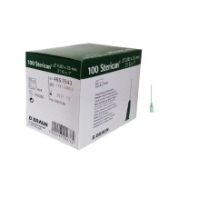 aguja hipodermica 21g 1 08mmx25mm verde braun sterican pa