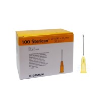 aguja hipodermica 20g 1 09mmx25mm amarillo braun sterican 