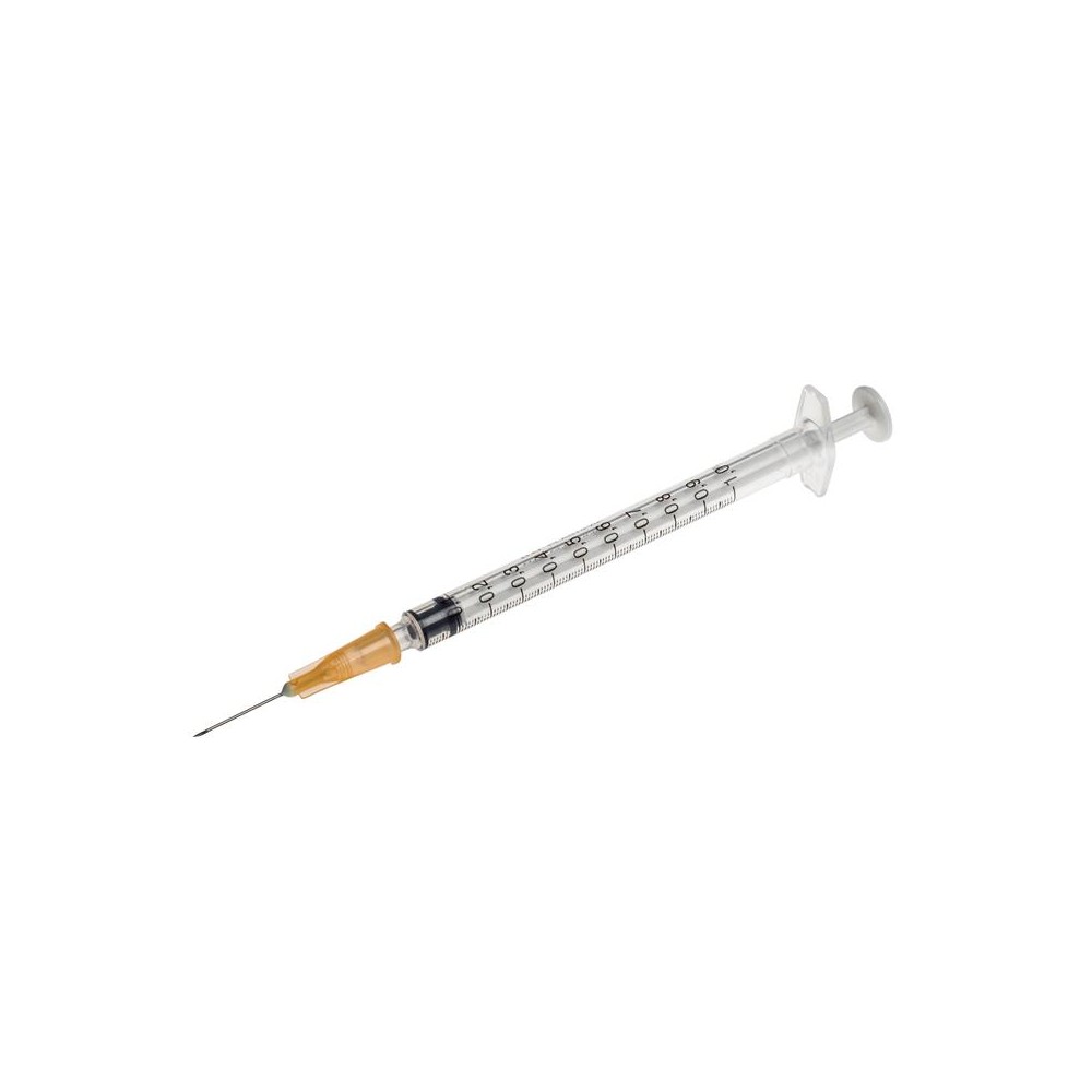 jeringa 3 cuerpos insulina 1ml con aguja 25g 58 05mmx16mm