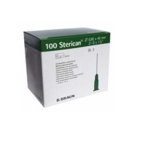 aguja hipodermica 21g 1 12 08mmx40mm verde braun sterican