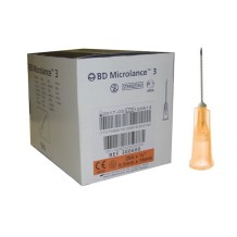 aguja hipodermica 25g 58 05mmx16mm naranja bd microlance 