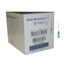 aguja hipodermica 23g 1 06mmx25mm azul bd microlance paq