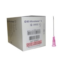aguja hipodermica 18g 112 12mmx40mm rosa bd microlance 