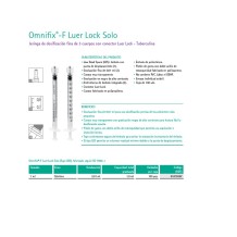 jeringa 3 cuerpos 1ml sin aguja cono luer lock concentrico o