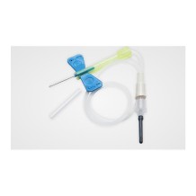 palomilla vacutainer 23g 06mmx19mm azul adaptador luer tubo