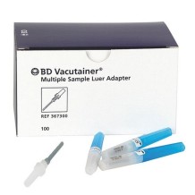 adaptador esteril vacutainer luer bd para extraccion caja 1