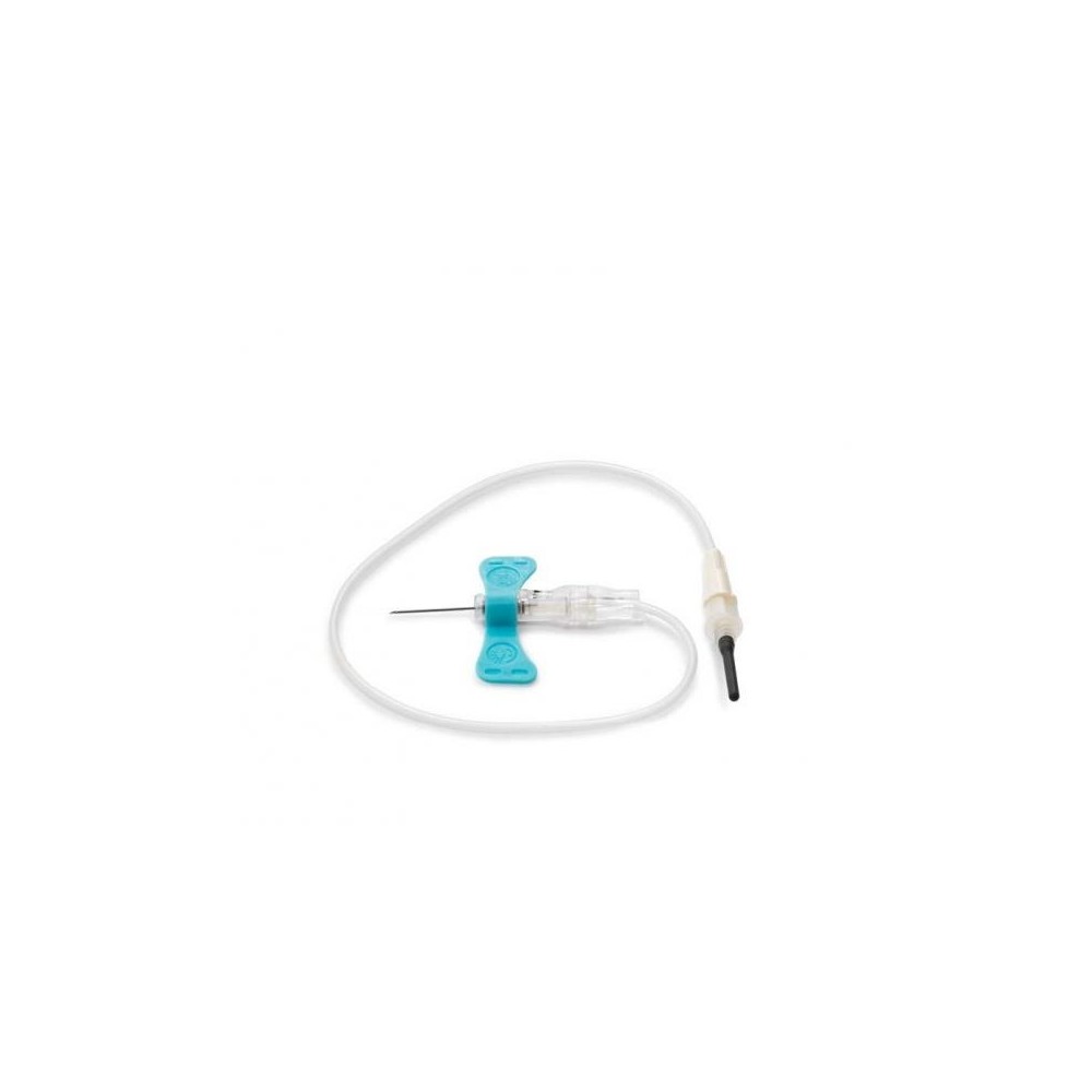 palomilla vacutainer 23g 06mmx19mm azul adaptador luer tubo