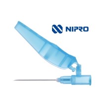 aguja hipodermica de seguridad 23g 1 06mmx25mm azul safeto