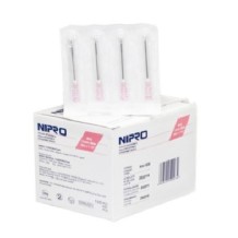 aguja hipodermica 18g 1 14 12mmx30mm rosa nipro paq 100