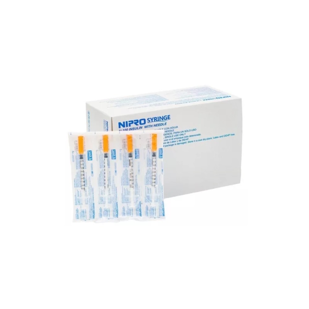 jeringa 3 cuerpos insulina 05ml con aguja 29g 12 033mmx1