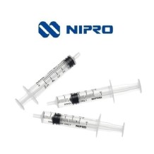 jeringa 3 cuerpos 10ml sin aguja cono luer excentrico nipro 