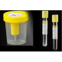 kitconjunto esteril para recogida de orina con frasco y tub