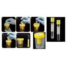 kitconjunto esteril para recogida de orina con frasco y tub