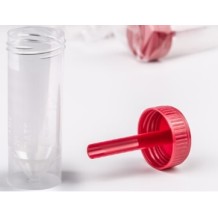 contenedor para heces 30 ml pp tapon con espatula en bolsa u