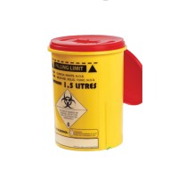 contenedor residuos biologicos agujas amarillo envase 15 l