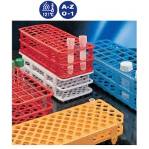 gradilla desmontable 16mm blanca agujero cuadrado 60 tubos 