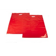 bolsa asa troquelada 40 x 50 cm rojo coplasem paq 100 uds
