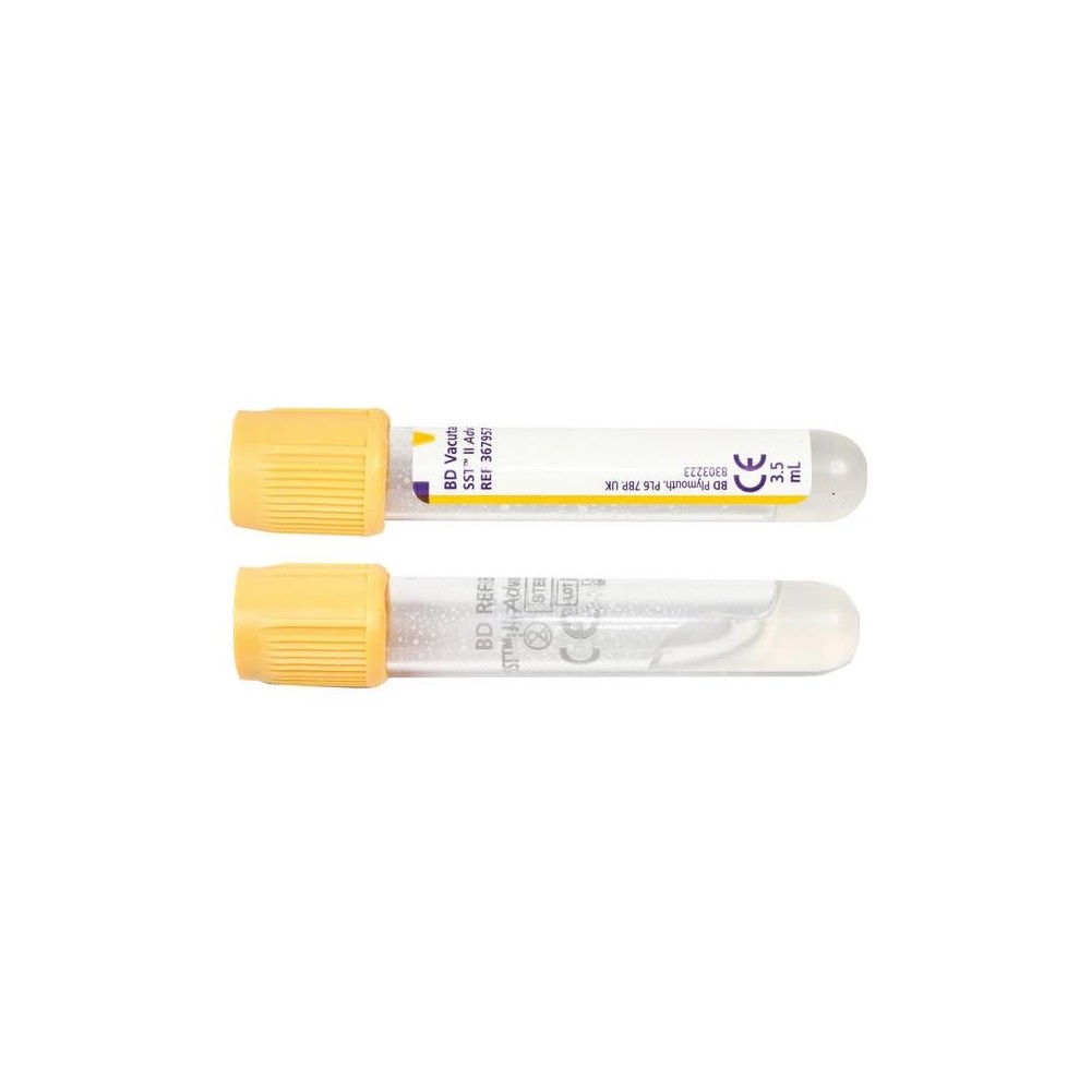 tubo sst ii gel separador suero 13x75mm 35 ml pet dorado bd