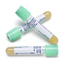 tubo heparina litio con gel pst ii 13x75mm 3ml pet verde  bd