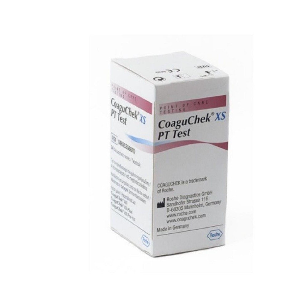 tiras reactivas coaguchek xs pt profesional envase 24 uds