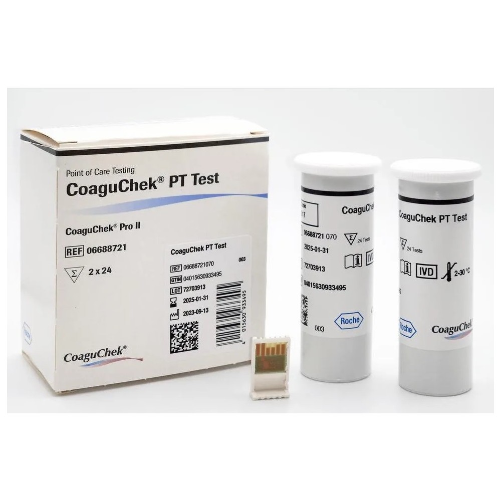 tiras reactivas coaguchek pt envase 2 x 24 uds para medid