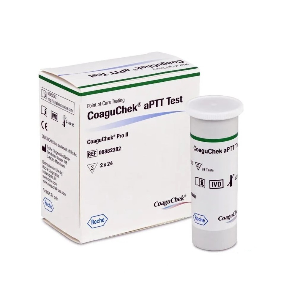 tiras reactivas coaguchek aptt espthuel envase 2 x 24 te