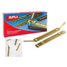 mecanismos para encuadernar fastener dorado paq 50 uds