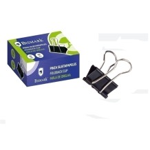 pinza abatible estandar negra 19 mm paq 12 uds