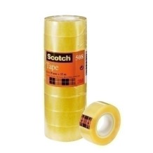 cinta adhesiva  celo 19mmx33m scotch clear paq 8 rollos