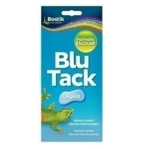 masilla adhesiva blutack azul formato escolar 90gr unidad