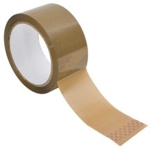 precinto pp solvente 50mm x 132m marron paq de 36 rollos