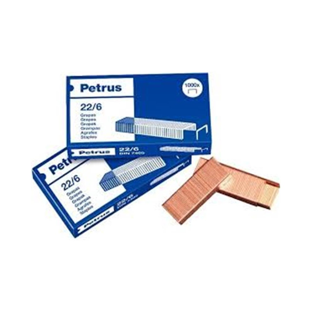 grapas 226 cobreada petrus caja 1000 uds