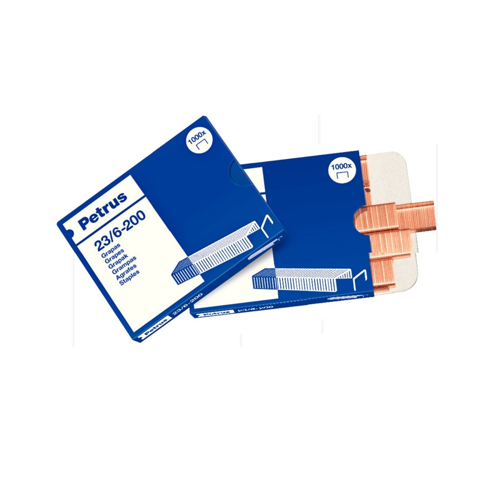 grapas 236200 cobreada petrus caja 1000 uds