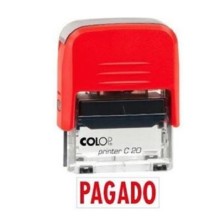 sello automatico pagado tinta roja colop printer 20 