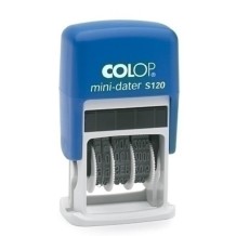 sello fechador automatico tinta azul colop mini dater unida