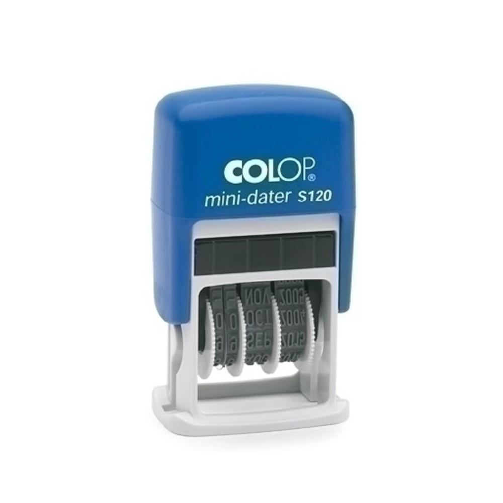 sello fechador automatico tinta azul colop mini dater unida