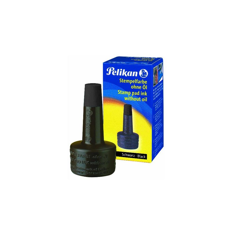 tinta de sellar pelikan 28 ml secado rapido negro unidad