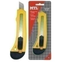 cutter 18mm con guia plastico con cuchilla bloqueo segurida