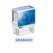 sello automatico grabado tinta azul colop printer 20 u