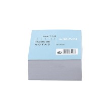 notas loan encolado 100x100mm blanco taco 500 hojas