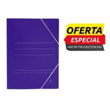 carpeta de carton con gomas y solapas tam a5 azul