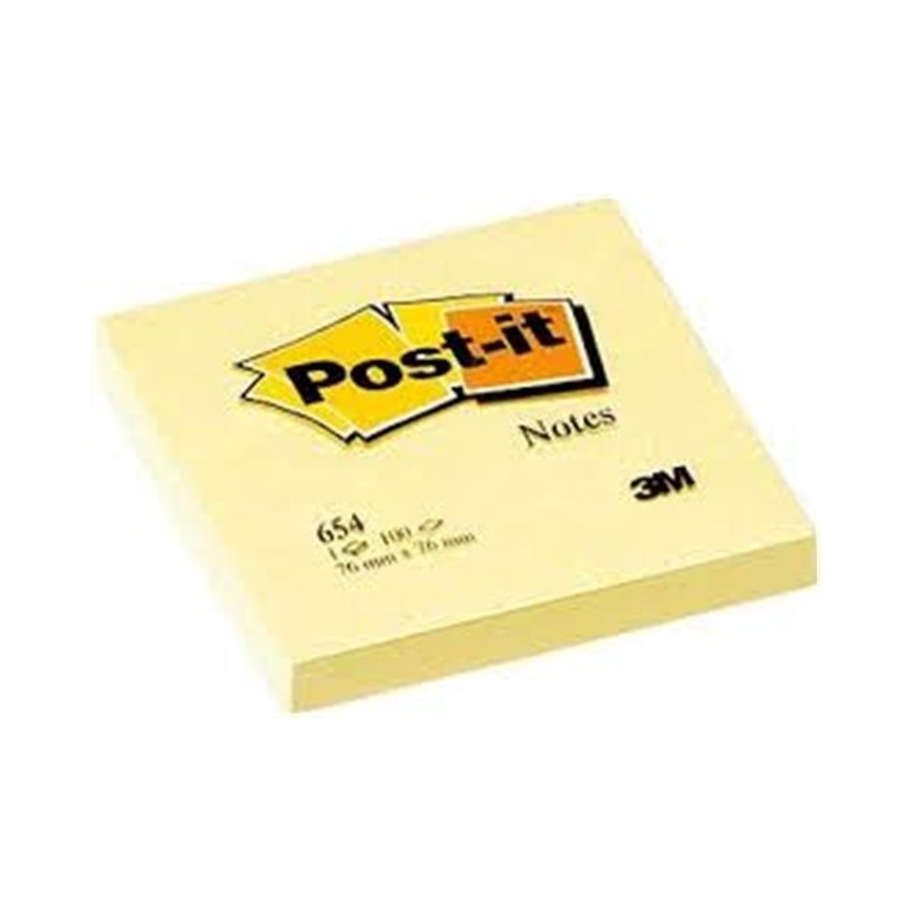 notas adhesivas amarillas 76x76mm 100h postit paq 12 uds
