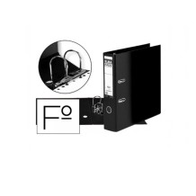 archivador a4 palanca y rado 2 anillas lomo 80mm negro jaspe