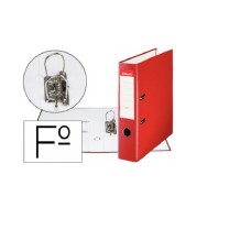 archivador a4 palanca y rado 2 anillas lomo 75mm rojo esselt