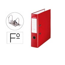 archivador a4 palanca y rado 2 anillas lomo 75mm rojo esselt