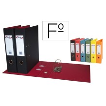 archivador a4 palanca 2 anillas lomo 70mm plastificado en pv