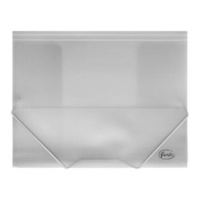 carpeta a4 de pp gomas y solapas translucida blanca unidad