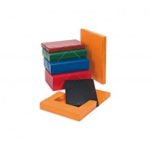 carpeta de proyectos a4 azul carton forrado con gomas lomo 9