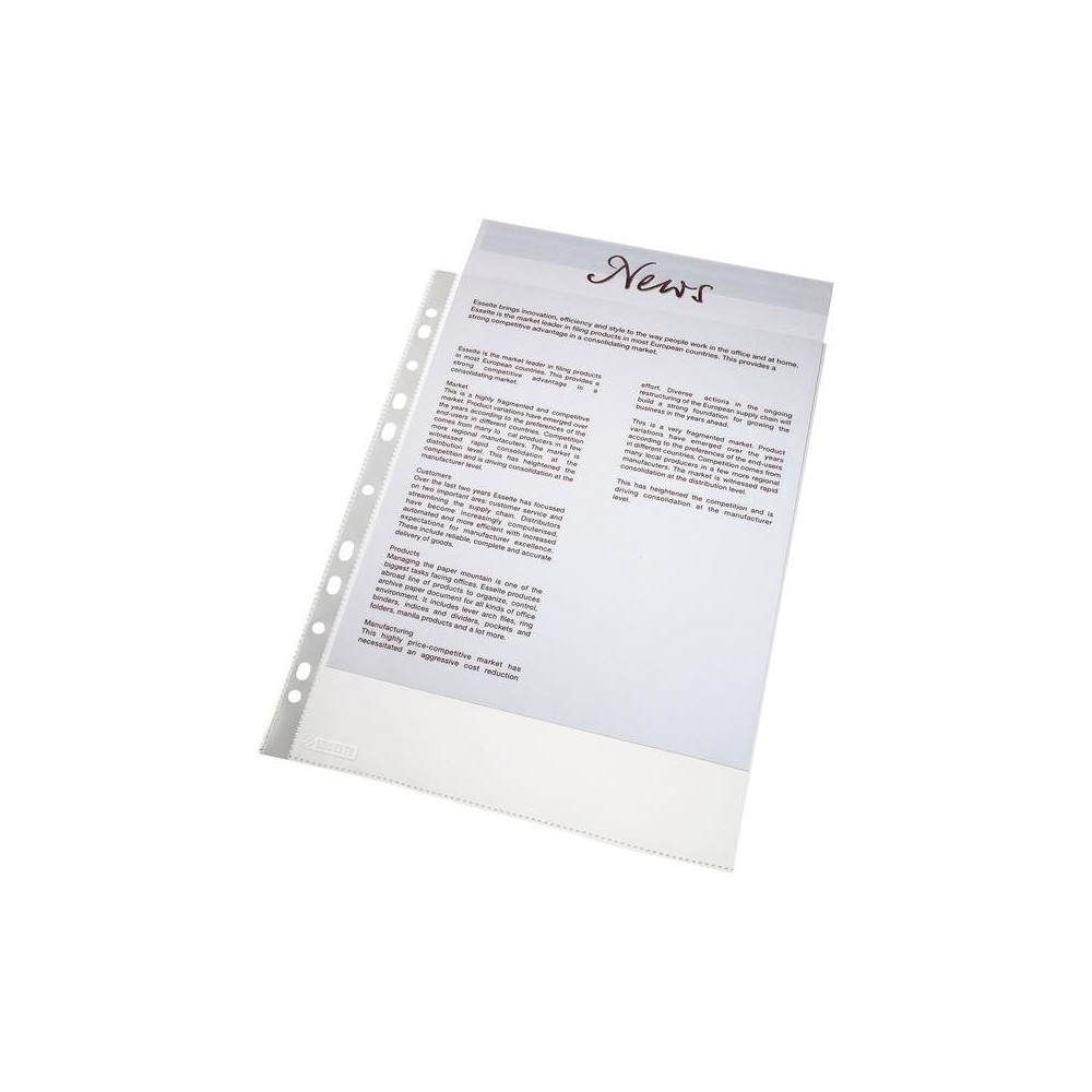 fundas multitaladro reforzado transparentes acabado rugoso e