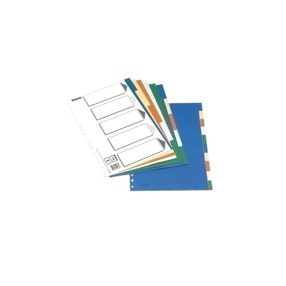 separadores de colores de 10 pestanas pp a4 11 taladros 120 